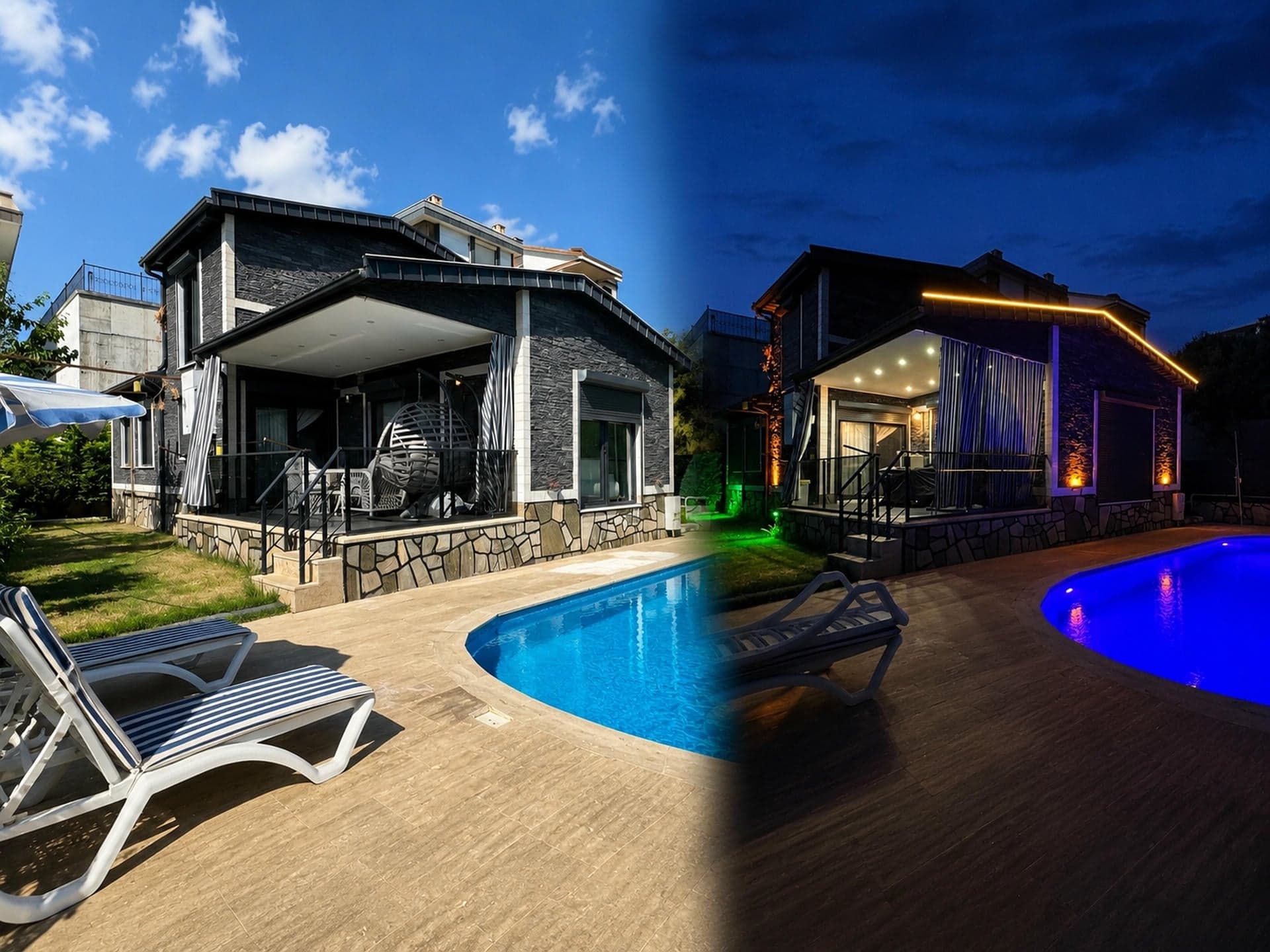 Esenköy Çeşmede Özel Havuzlu Deniz Manzaralı Eşyalı 3+1 Villa