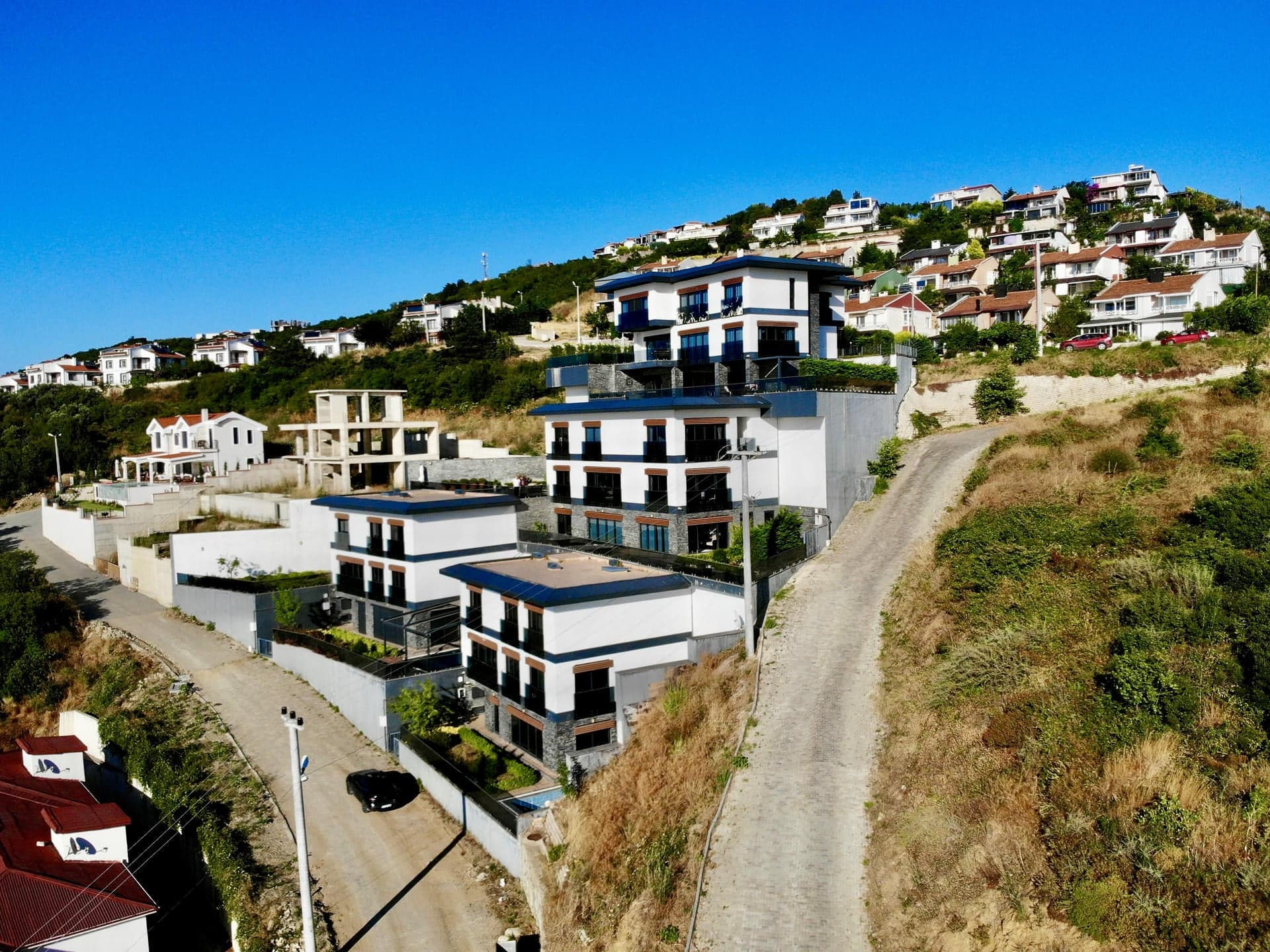 Esenköy Çeşme Deniz Manzaralı Havuzlu Asansörlü Müstakil Villa